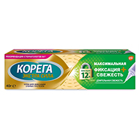 Корега Экстра сила крем для фиксации зубных протезов "Максимальная фиксация+Свежесть" 40г фото