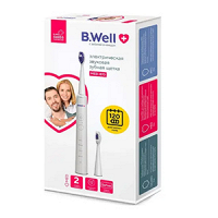 B.Well Med щетка зубная MED-870 электрическая звуковая (белая) фото
