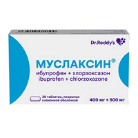 Муслаксин таблетки 400мг+500мг фото
