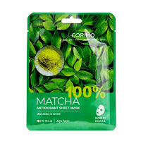 Corimo маска "Антиоксидант" 100% Matcha тканевая 22г фото