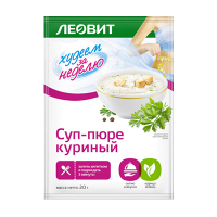 Леовит "Худеем за неделю" суп пюре куриный 20г фото