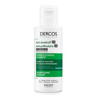 VICHY "Dercos Technique" шампунь уход "Anti-Dandruff DS" интенсивный "Против перхоти DS" для нормальных и жирных волос 75мл фото
