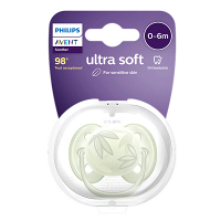 Philips AVENT соска пустышка Ultra Soft 0-6 месяцев SCF092/02 фото