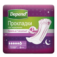 Depend для женщин прокладки ночные Super фото
