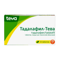 Тадалафил-Тева таблетки 20мг фото