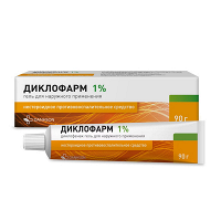 Диклофарм гель 1% 90г фото