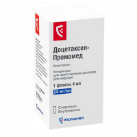 Доцетаксел-Промомед концентрат для приготовления инъекционного раствора 20мг/мл 4мл фото
