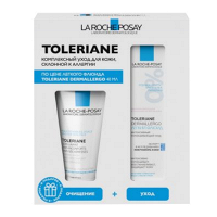 La Roche-Posay "Toleriane" набор Dermallergo (гель-уход 50мл, флюид 40мл, уход для контура глаз 3мл) фото