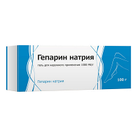 Гепарин натрия гель 1000МЕ/г 100г фото