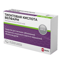 Тиоктовая кислота Велфарм таблетки 600мг фото