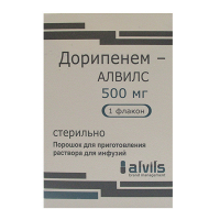 Дорипенем-Алвилс порошок для приготовления инъекционного раствора 500мг фото