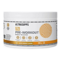 Ultrasupps "Ультра Голд Предтренировочный комплекс" порошок черная смородина 200г фото