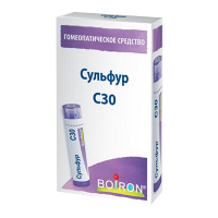 Сульфур гранулы гомеопатические разведение C30 4г фото