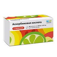 Аскорбиновая кислота с глюкозой таблетки 100мг+877мг фото