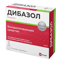 Дибазол раствор для инъекций 1% 5мл фото