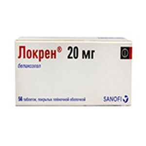 Локрен таблетки 20мг фото