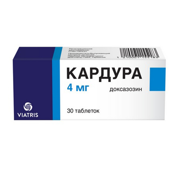 Кардура таблетки 4мг фото