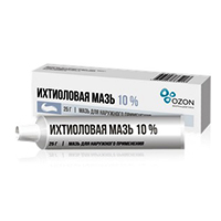Ихтиоловая мазь мазь 10% 25г фото