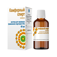 Камфорный спирт раствор 10% 40мл фото