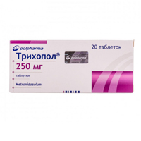 Трихопол таблетки 250мг фото