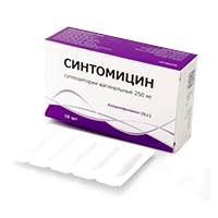 Синтомицин суппозитории 250мг фото