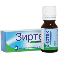 Зиртек капли внутрь 1% 10мл фото