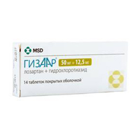Гизаар таблетки 12,5мг+50мг фото