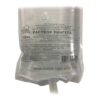 Раствор Рингера раствор для инъекций 500мл фото