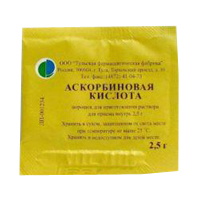 Аскорбиновая кислота (Витамин С) порошок 2.5г фото