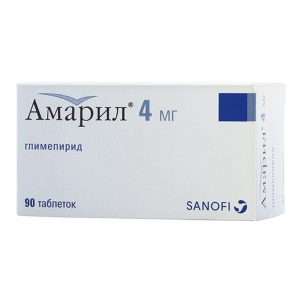 Амарил таблетки 4мг фото