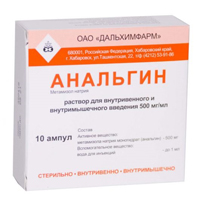 Анальгин раствор для инъекций 50% 1мл фото