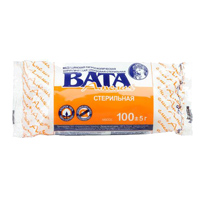 Вата стерильная медицинская 100г фото