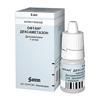 Офтан Дексаметазон капли глазные 1мг/мл 5мл фото