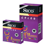 Презервативы "Sico" Color (цветные ароматизированные) фото