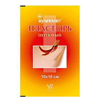 Пластырь перцовый "Мультипласт" 10х18см фото