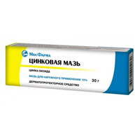 Цинковая мазь мазь 10% 30г фото