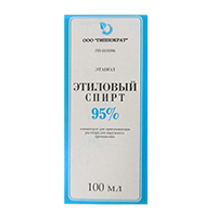 Этиловый спирт концентрат 95% 100мл фото
