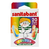 Лейкопластырь "Sanitabant" colour 19 х 72мм уп фото