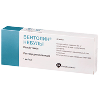 Вентолин Небулы раствор 1мг/мл 2,5мл фото