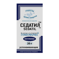 Седатил гранулы гомеопат 20г фото