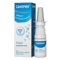 Санорин спрей 0.1% 10мл фото