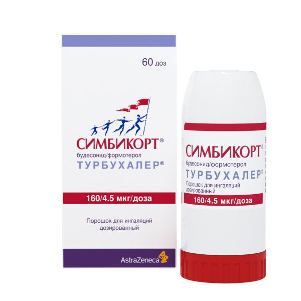Симбикорт Турбухалер порошок 160мгк/4,5мкг/доза 60доз фото