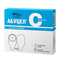 Калоприемник "Абуцел-С" прозрачный для стомы 20-60мм фото