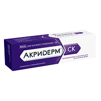 Акридерм СК мазь 0,05%+3% 15г фото