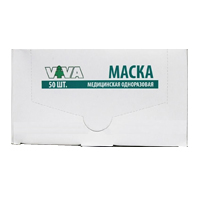 Маска медицинская "Viva" на резинках фото