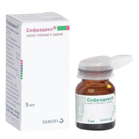 Софрадекс капли глазные и ушные 5мл фото