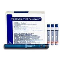 НовоМикс 30 Пенфилл суспензия для инъекций 100ЕД/мл 3мл фото