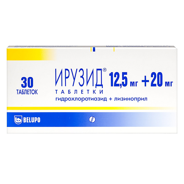 Ирузид таблетки 12,5мг+20мг фото