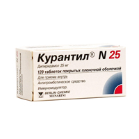 Курантил N25 таблетки 25мг фото