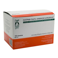 Натрия пара-аминосалицилат гранулы 100г фото